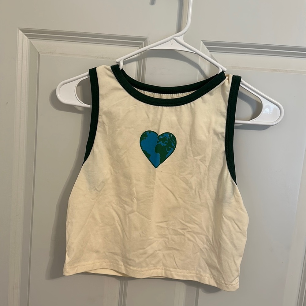 Shein Earth Cropped Tank Top